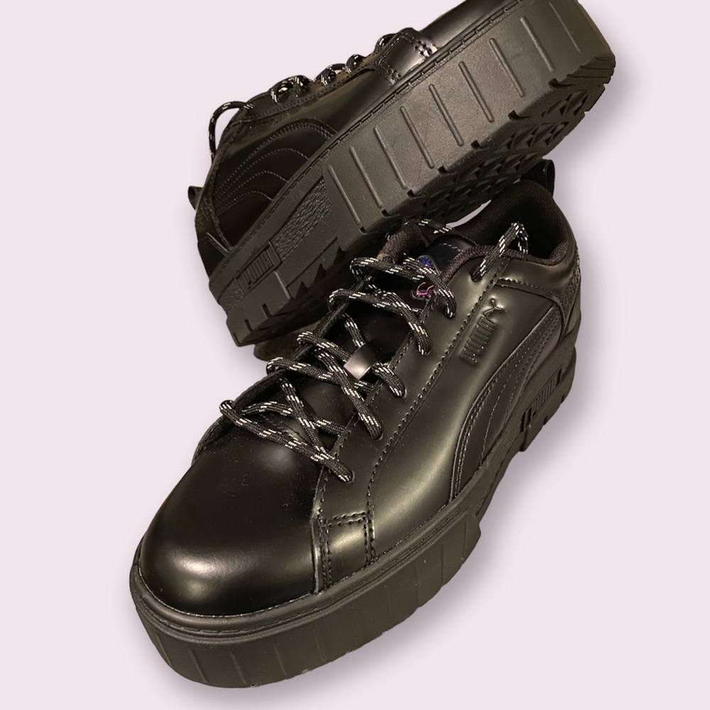 Puma X Dua Lipa Black Platform Sneakers